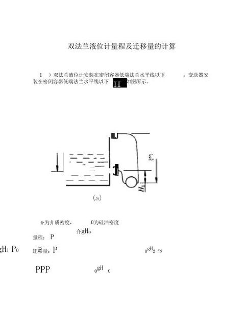 双法兰变送器液位迁移原理及计算方法详解